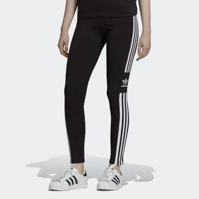 adidas/阿迪达斯三叶运动裤休闲运动长裤修身耐磨打底裤DV2636