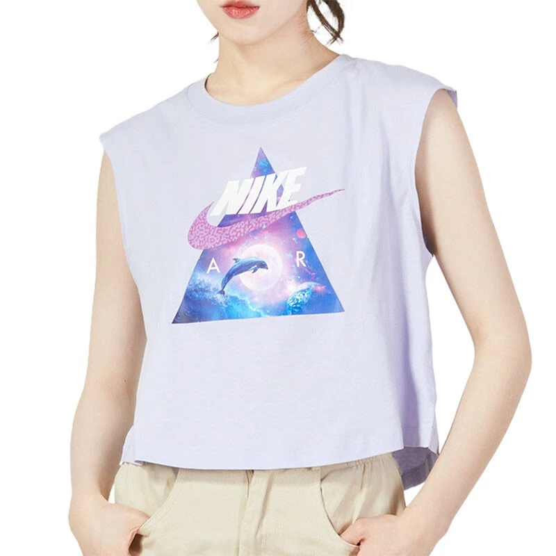 Nike/耐克无袖T恤夏季女新款训练休闲透气运动短款背心FD1215536