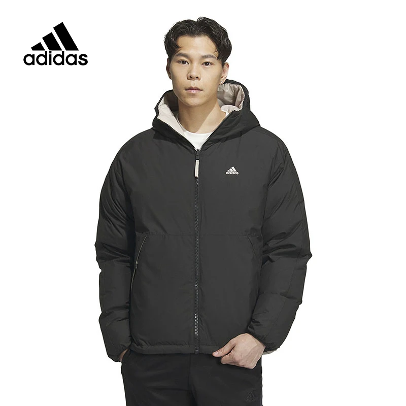 Adidas阿迪达斯男子冬季运动休闲棉服外套两面穿保暖羽绒服IS0371