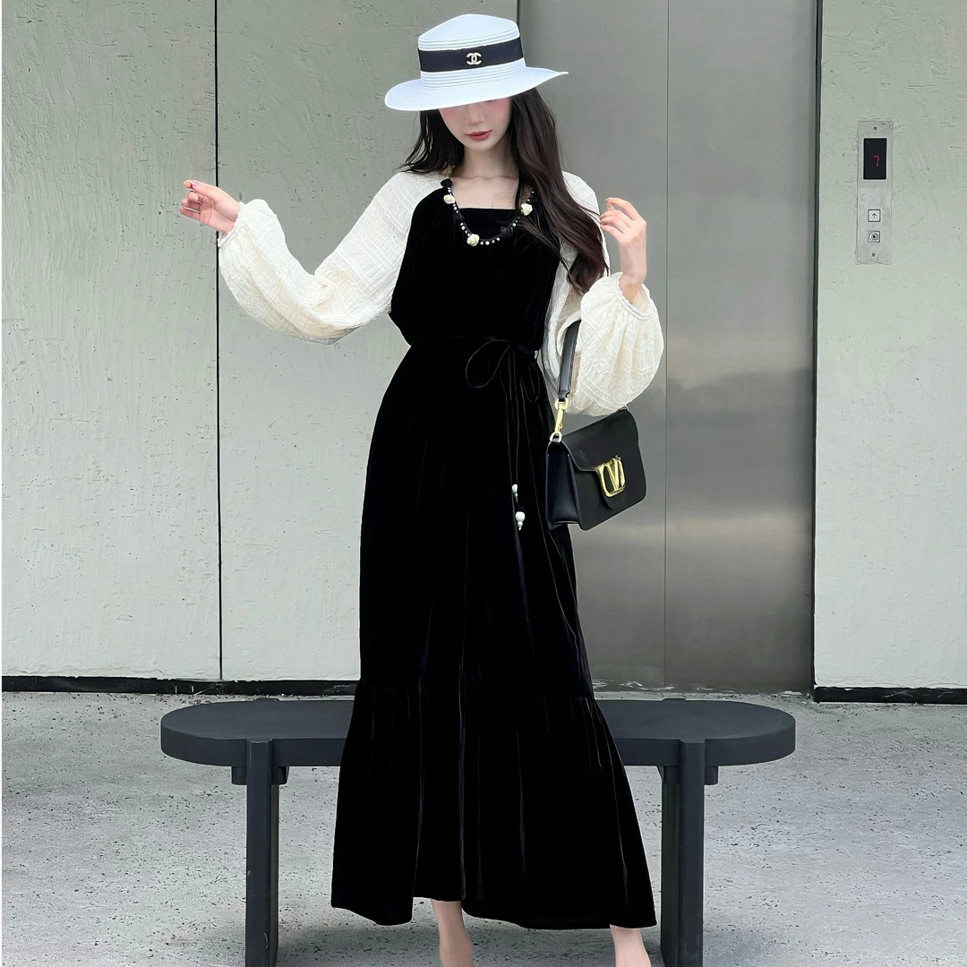 【丝绒禾枫原创】重磅100桑蚕丝连衣裙25-ZY0062