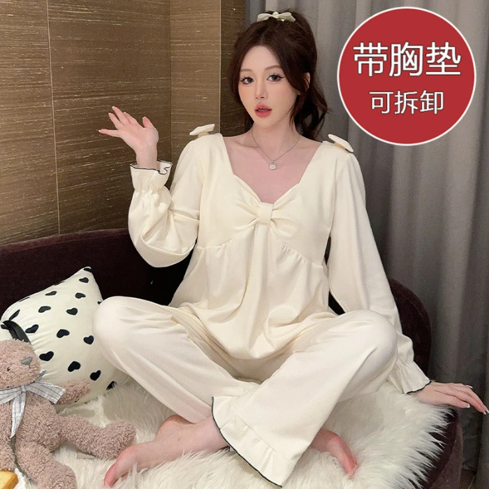 大码230斤德绒可穿女冬款睡衣保暖套装加厚保秋冬季宽松家居服