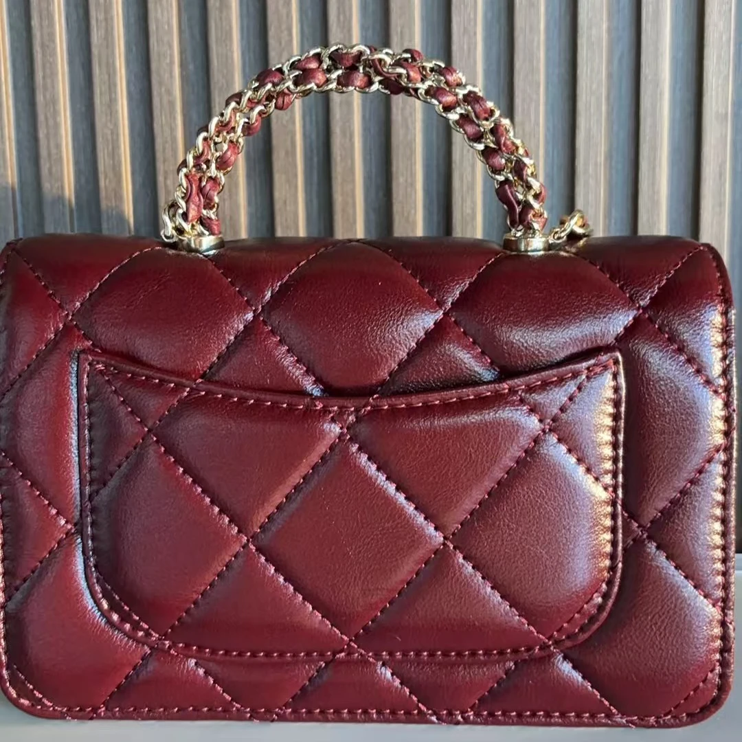 Gifbest新款时尚，6816安哥拉红设计版高定女包定制款手提包