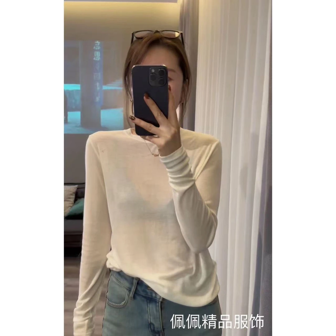 佩佩 八 【年年T】T恤  T6909  5115147  轻薄打底舒适纯色百搭休闲