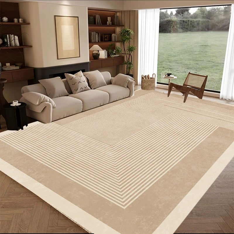 春风】奶油风客厅加厚大尺寸高颜值耐脏床边加厚网红地毯客厅毯
