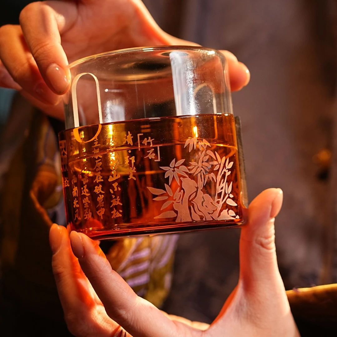 可倚玻璃温茶器G