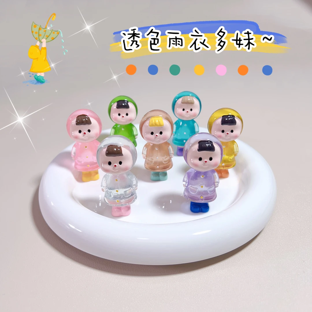 DIY树脂配件可爱立体卡通摆件实色+透色+夜光混款系列