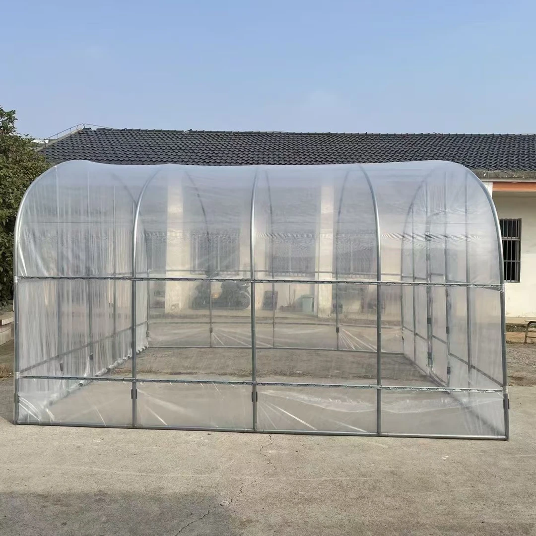 温室大棚骨架钢管蔬菜种植养殖大棚牛棚椭圆管配件全套连栋大棚子