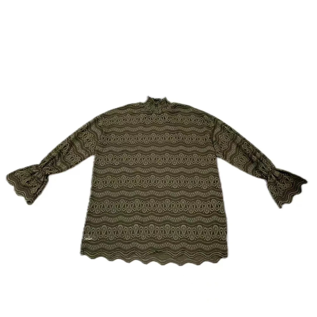 【优搭严选】优搭定制时尚百搭蕾丝长袖打底T恤22825