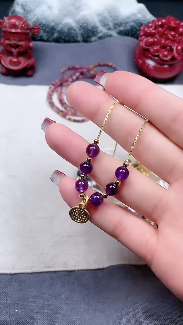 【闪购商品】紫晶颈饰合金多样性发货拍一发一