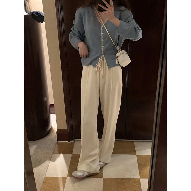 【裤子合集】多色休闲裤女高腰垂感直筒裤