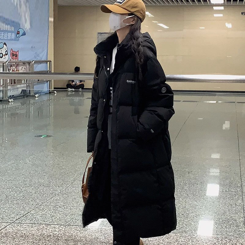 冬季棉衣棉服女中长款2024新款韩版宽松棉袄长过膝时尚加厚外套
