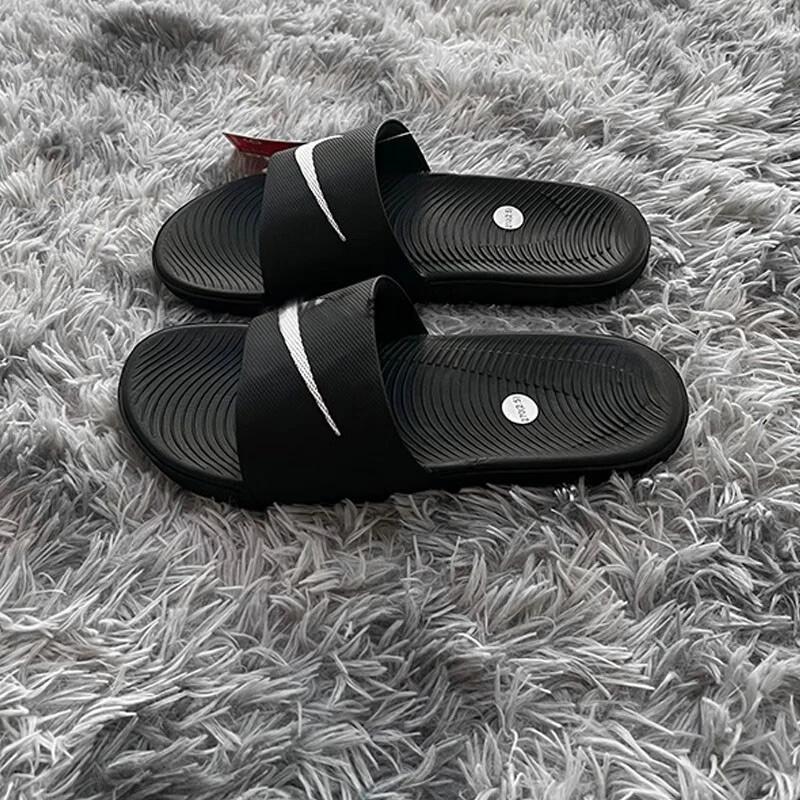 NIKE耐克儿童鞋KAWA SLIDE 运动休闲鞋轻便沙滩凉拖鞋819352-001
