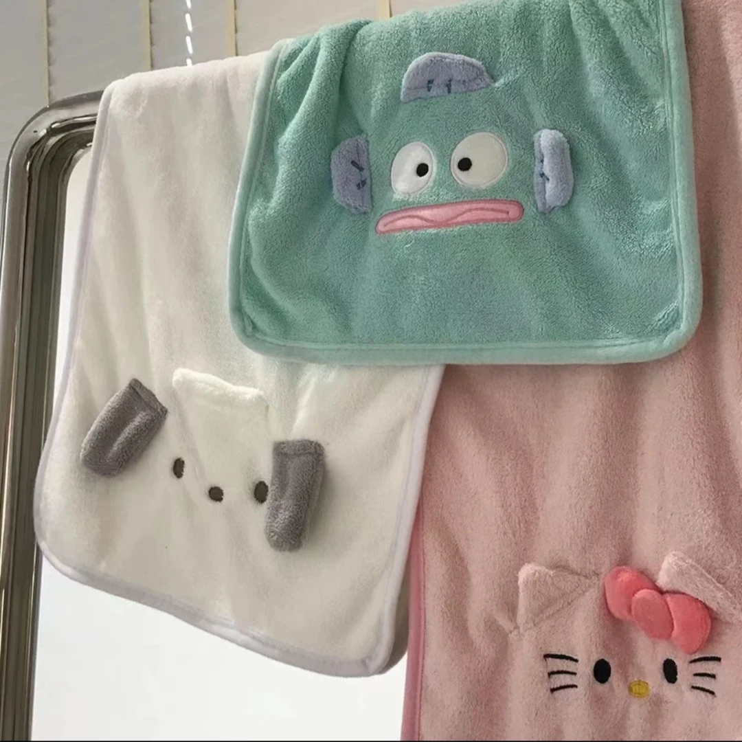 卡通小丑鱼洗澡毛巾可爱ins风吸水速干珊瑚绒情侣学生家用洗脸巾