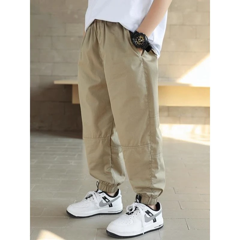 童装男童薄裤子夏季儿童防蚊裤韩版宽松休闲裤2025夏装新款中大童