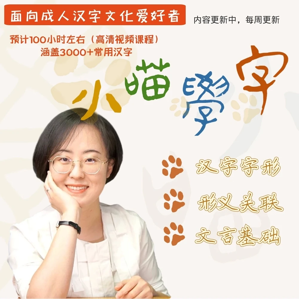 小喵学字：汉字网络的王国 汉字量3000+ 从汉字的形成讲解
