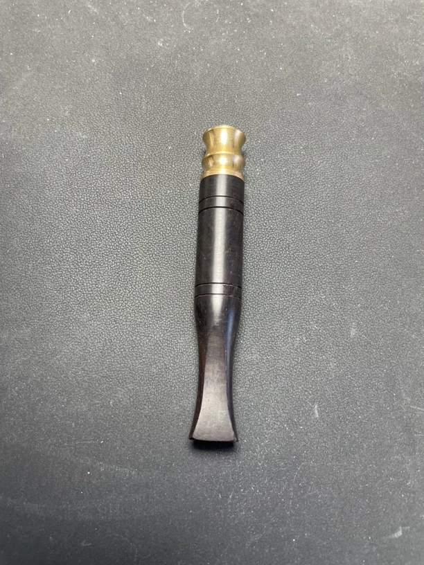 紫光檀扁烟嘴粗细支两用长8厘米外径1.2