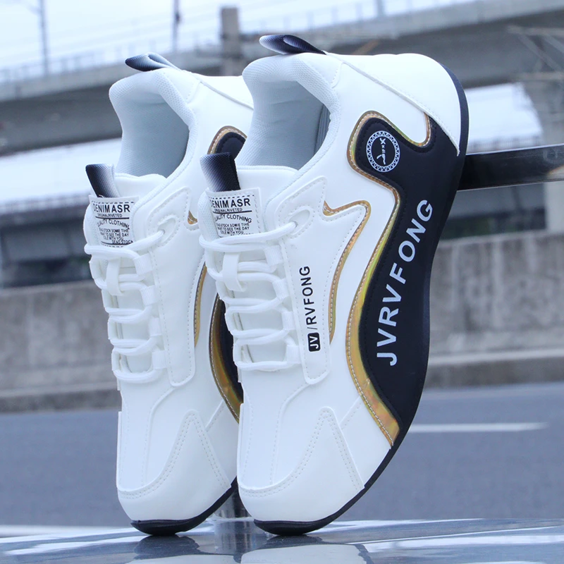 高档男鞋春夏新款时尚运动休闲跑步鞋韩版百搭鞋子厚底增高老爹鞋
