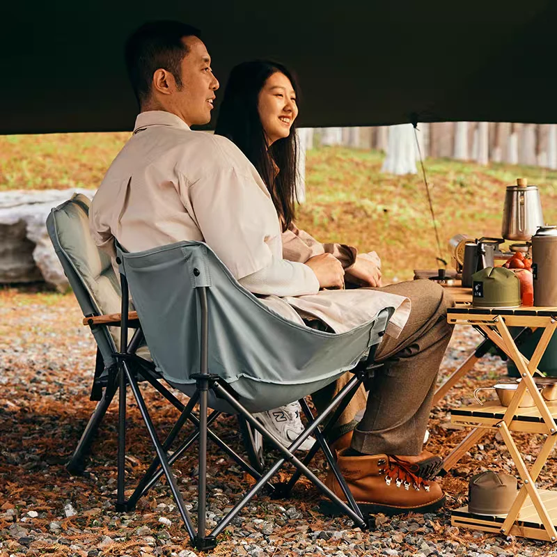 三夫户外装备 山之道 都市户外休闲自驾露营青雀月亮椅折叠便携
