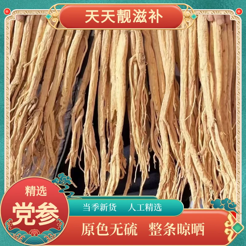 【生晒党参】甘肃岷县特产无硫新鲜采挖整条自然晾晒 100g-1000g*袋