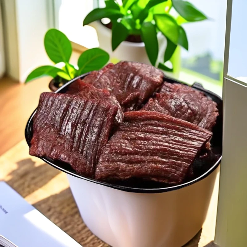 内蒙古草原风干牛肉片熟食特产果木碳烤大片牛肉干健身手撕牛肉片