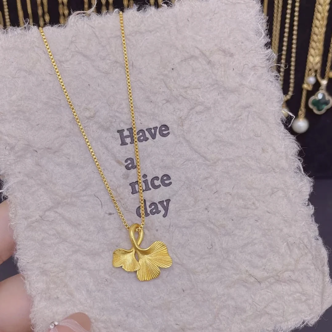 贵可儿 钛钢项链 M 扣三生有杏项链轻奢百搭时尚锁骨链