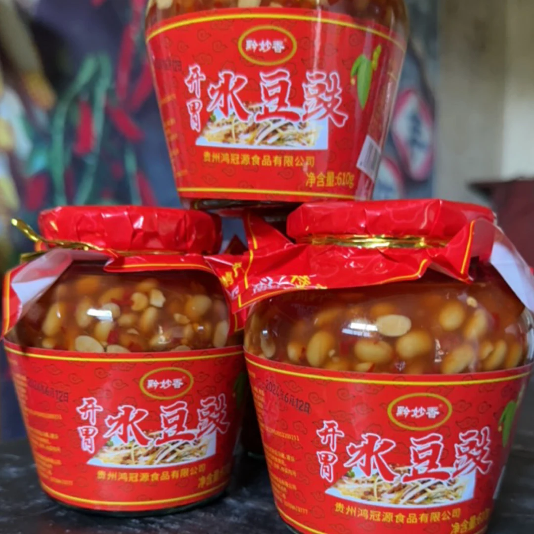 贵州特产水豆豉老坛风味发酵酱香开胃下饭菜即食凉拌调味