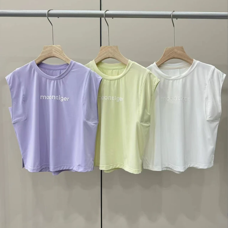 儿童运动背心夏季新款速干无袖圆领休闲宽松百搭个性坎肩