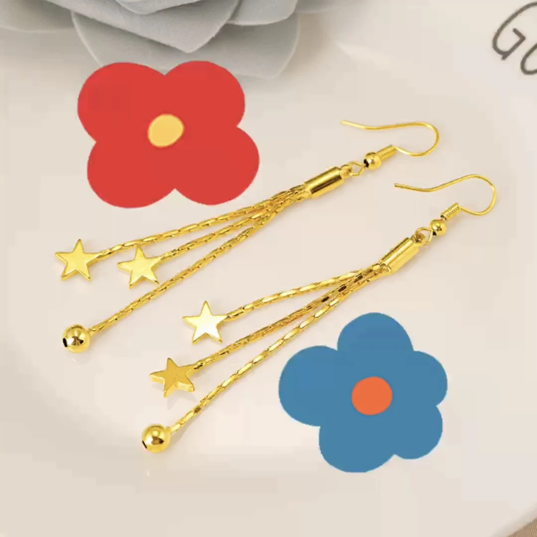 钛钢耳饰 EZL时尚气质百搭流苏耳坠个性洋气设计师款送闺蜜送老婆