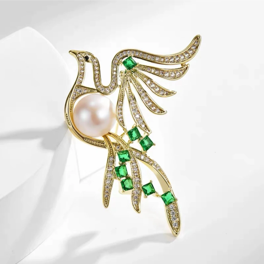 kasiya/卡思雅 铜合金胸针 精致时尚百搭款报喜鸟胸针