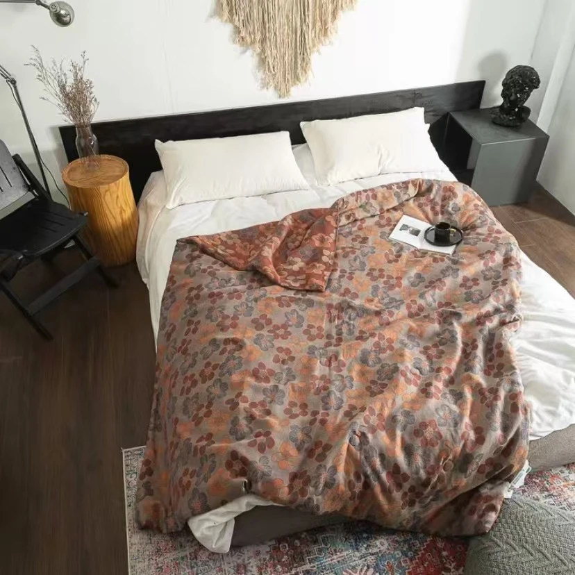 【维亚】夏款单人薄被双层纱150*200被子柔软亲肤透气四季薄款