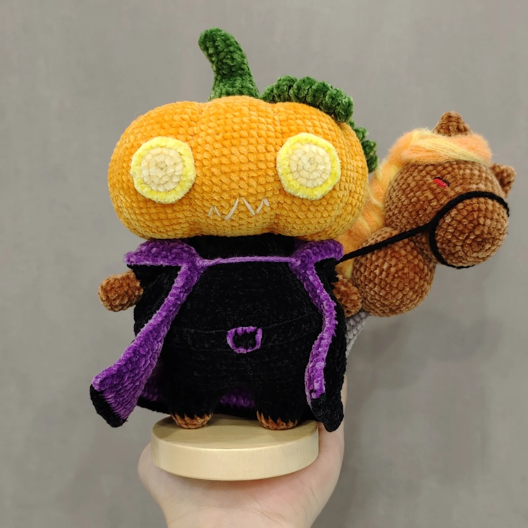 放漏特价 手工钩织摆件重工南瓜骑士