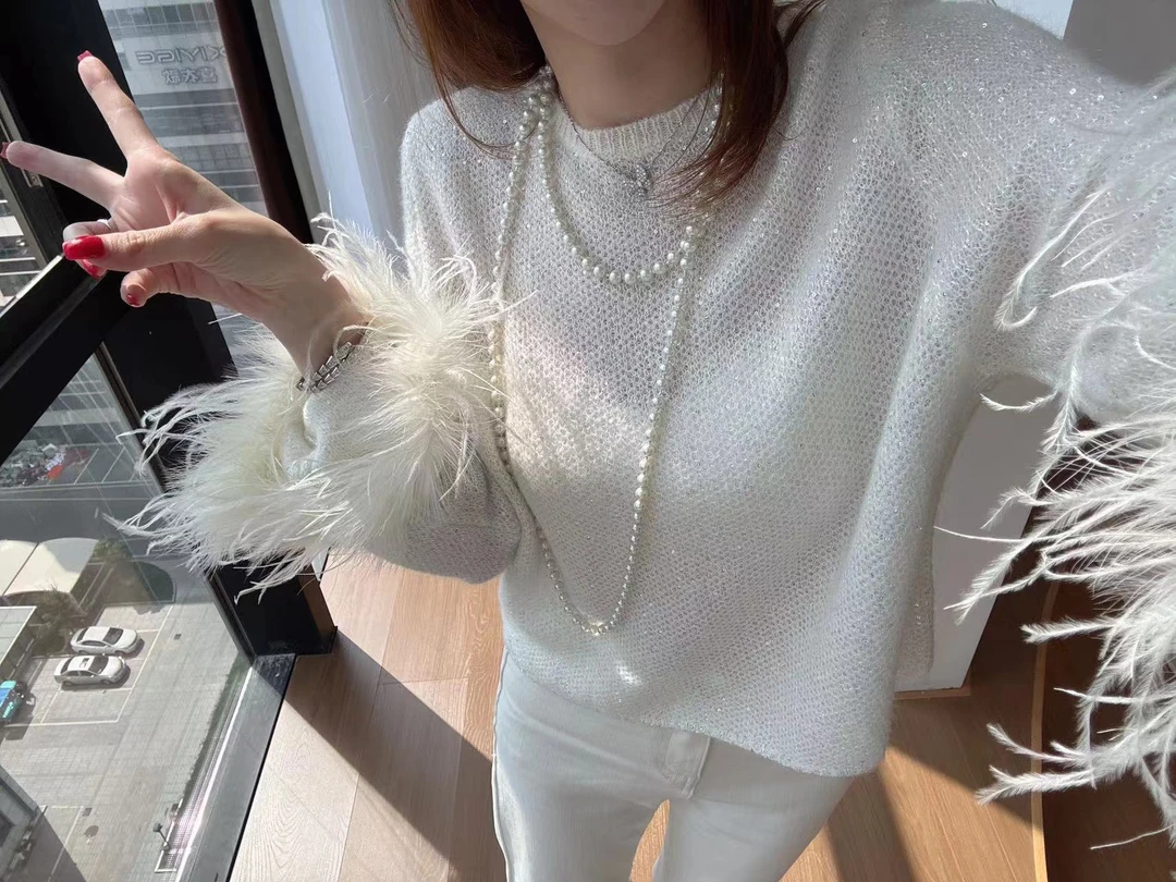 ZX推荐【温柔绘梦】奢级绒感马海毛设计感慵懒风氛围感羊毛衫毛衣
