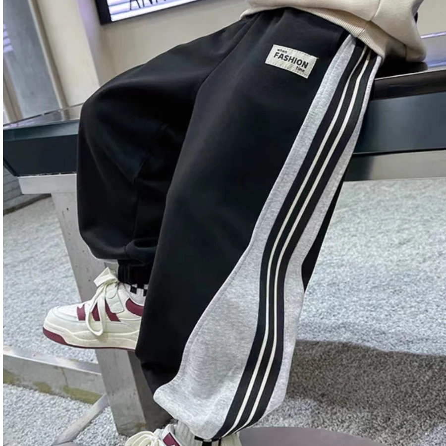 儿童运动裤春秋款2024新款男童秋季装休闲裤子宽松男孩卫裤秋季68