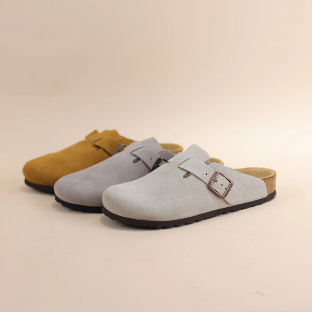 女鞋包头半拖真皮软底软面时尚休闲百搭舒适宝宝夏季居家防滑199