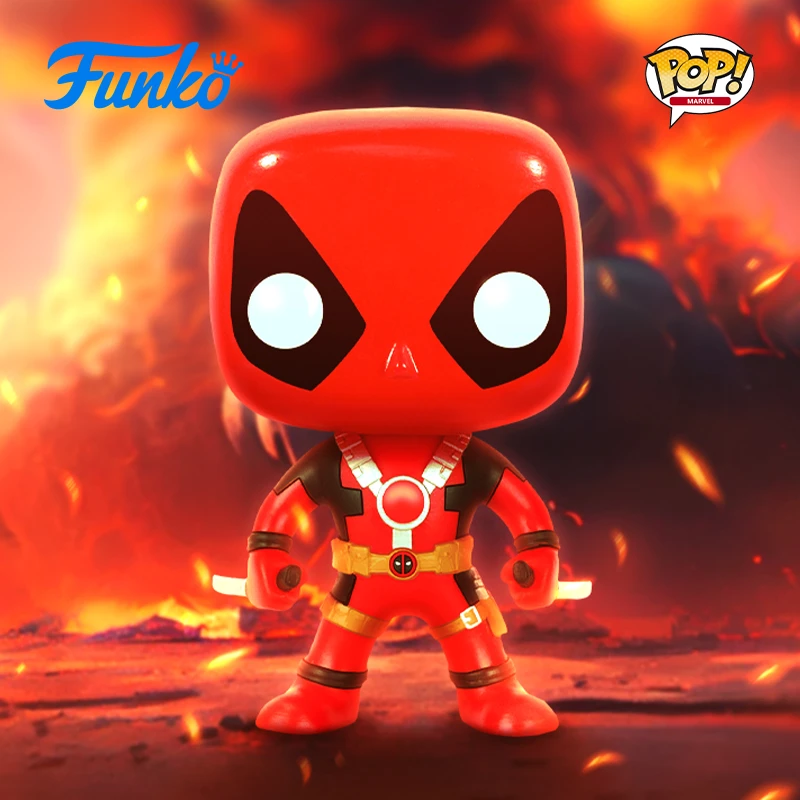 漫威双刀死侍3.75英寸Funko手办电影玩具公仔漫画周边摆件