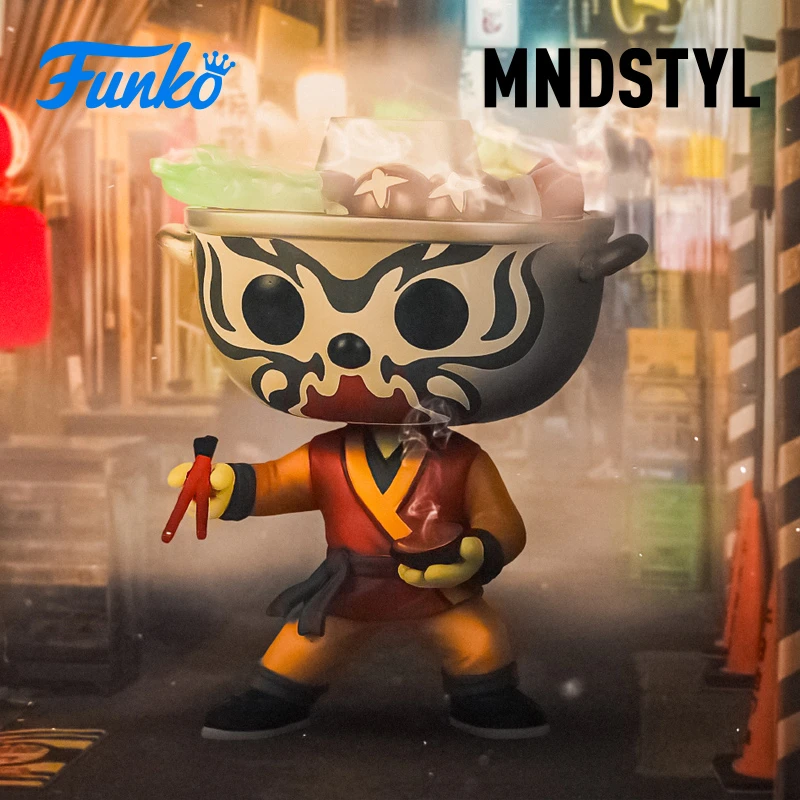 中华美食系列3.75英寸手办Pop Asia火锅拉面国潮公仔玩具