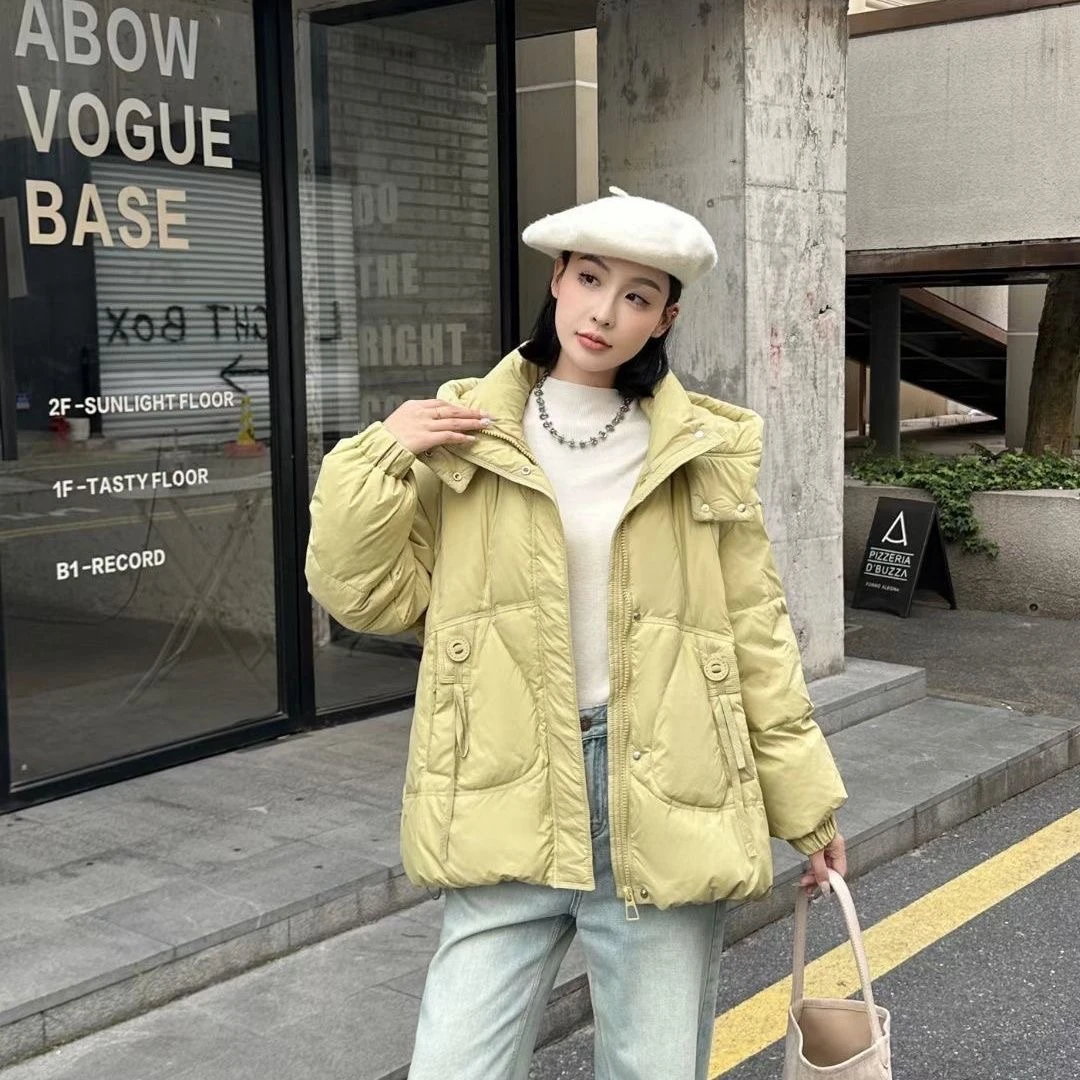 中长款羽绒服女【优宜选】冬季加厚白鸭绒羽绒服