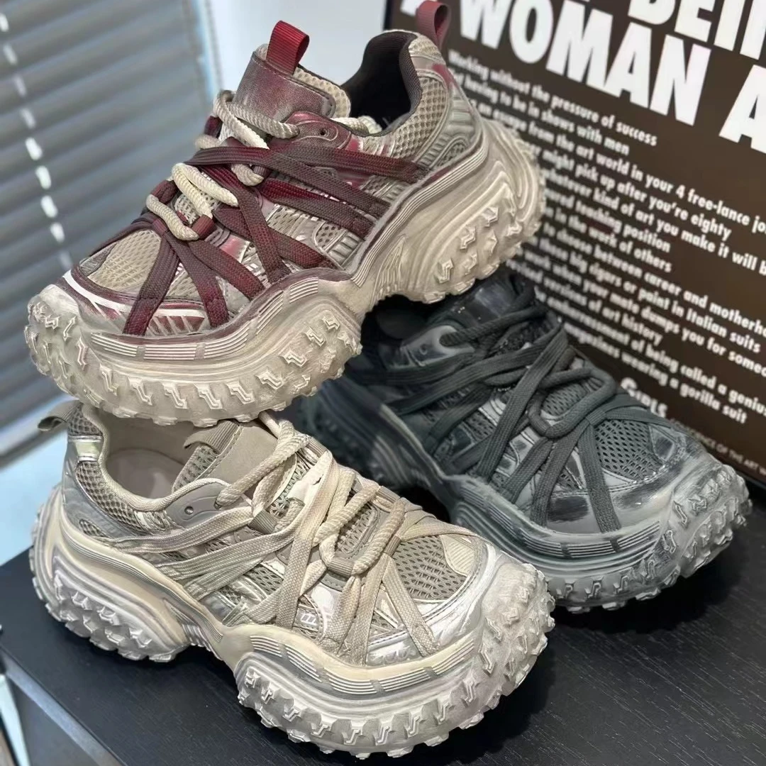 1990-1【蜘蛛】~网红时尚百搭夏季潮流潮鞋厚底ins老爹鞋（6公分）