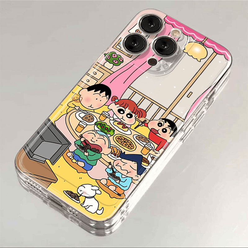 小新吃大餐苹果15手机壳iPhone14promax12软壳13XR11女Xs男8Plus7