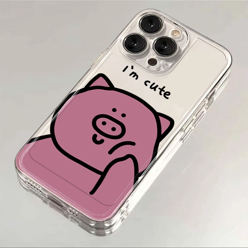 捏脸猪苹果15手机壳iPhone14promax12软壳13XR11女Xs男8Plus7