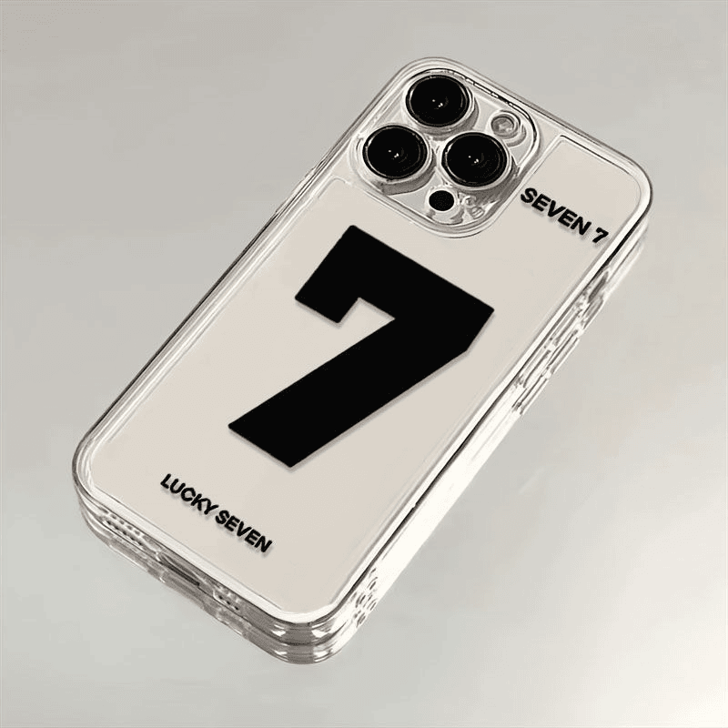 幸运数字七苹果15手机壳iPhone14promax12软壳13XR11女Xs男8Plus7