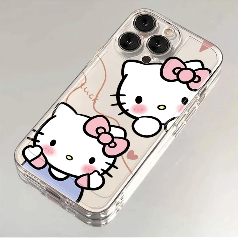 凯蒂猫姐妹苹果15手机壳iPhone14promax12软壳13XR11女Xs男8Plus7