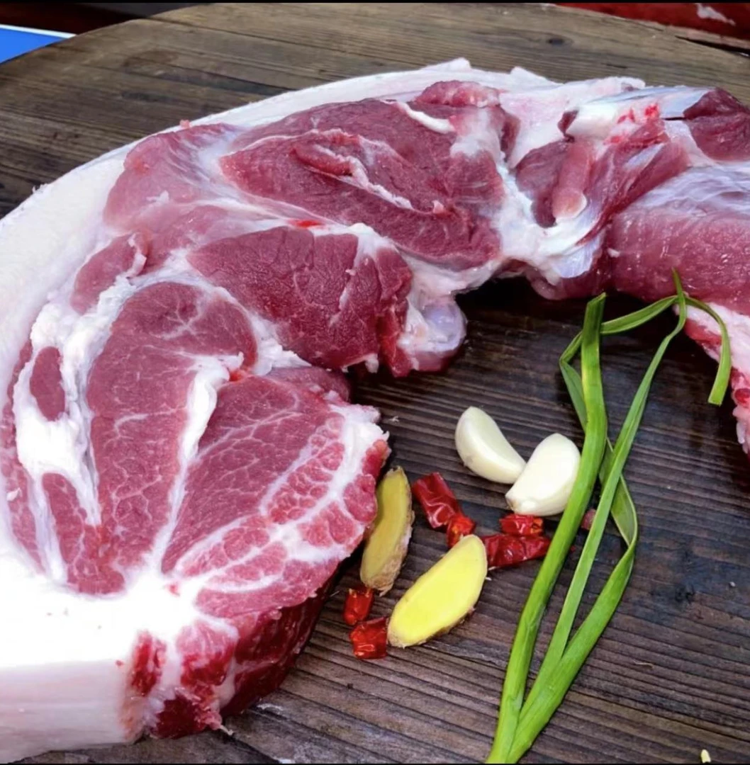 湖北恩施高山熟食土猪肉前腿雪花肉4斤顺丰空运