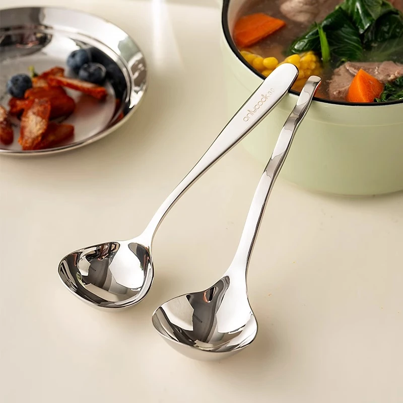 汤勺长柄盛汤匙粥勺加深大头火锅勺子嗦粉个人私房菜喝汤专用