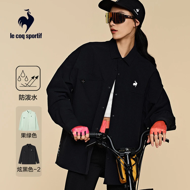 【新品】乐卡克法国公鸡2024新款男款长袖骑行透气衬衫L242MCNA5001