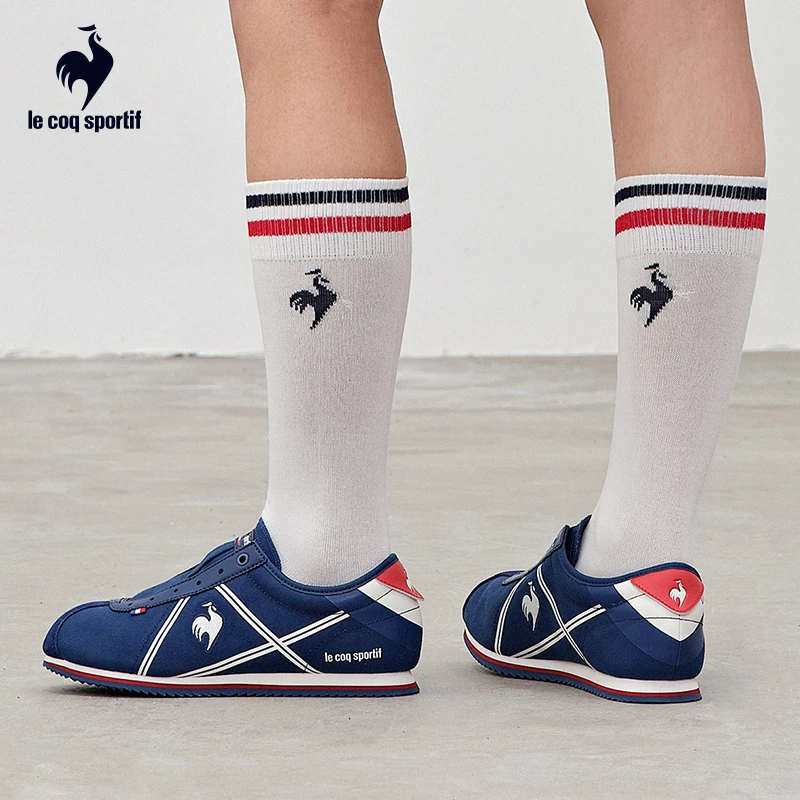 乐卡克蒙贝利尔高摩帆布一脚蹬轻便舒适运动休闲板鞋L241MCNS0124