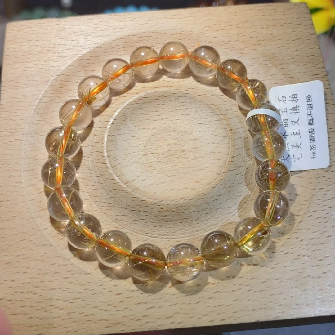 【闪购商品】水晶手链未镶嵌金发晶10.0mm