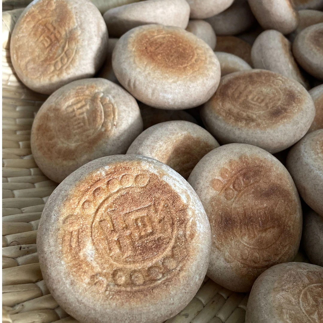 【黑小麦全麦火烧】铁锅500g发面火烧黑麦全麦制作麦香浓郁优质营养