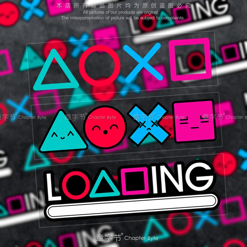 GAMER电玩游戏主题车贴汽车玻璃三角窗卡通创意贴纸车身装饰贴画