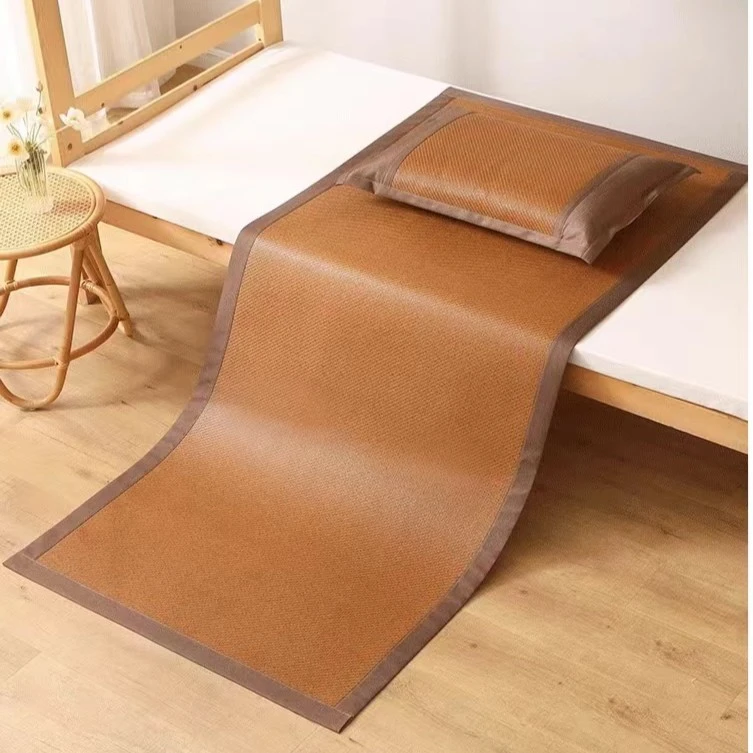 学生双面藤席清凉可折叠凉爽裸睡舒适冰丝婴儿透气天然可用提花